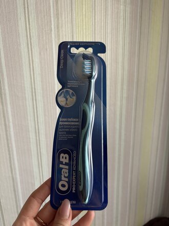 Зубная щетка Oral-B, PROExpert Advanced Глубокое очищение, средней жесткости, взрослая, 40, в ассортименте - фото 2 от пользователя