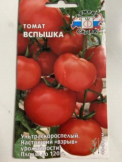 Семена Томат, Вспышка, 0.1 г, цветная упаковка, Седек - фото 1 от пользователя