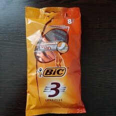 Станок для бритья Bic, Sensitive, для мужчин, 3 лезвия, 8 шт, одноразовые, 872874 - фото 7 от пользователя