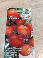 Семена Томат, Вспышка, 0.1 г, цветная упаковка, Седек - фото 6 от пользователя