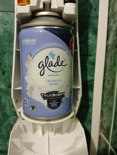 Освежитель воздуха Glade, 269 мл, Automatic Свежесть белья, сменный - фото 5 от пользователя
