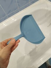 Совок для мусора, пластик, 23х31х5 см, пластиковая ручка, серо-голубой, Idea, Идеал, М 5190 - фото 4 от пользователя