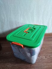 Контейнер хозяйственный 6.5 л, 31х18х20 см, с крышкой, в ассортименте, Полимербыт, С809 - фото 2 от пользователя