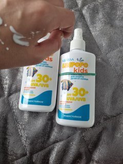 Молочко детское Krassa, Limpopo Kids, для тела, солнцезащитное, водостойкое, SPF 30+, 150 мл - фото 9 от пользователя