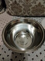 Миска походная, нержавеющая сталь, 2.1 л, 22 см, с противоскользящим основанием, Green Days, PD2422(AS) - фото 2 от пользователя