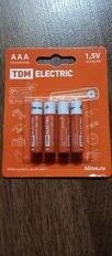 Батарейка TDM Electric, ААА (LR03, 24A), Alkaline, щелочная, 1.5 В, блистер, 4 шт, SQ1702-0006 - фото 7 от пользователя