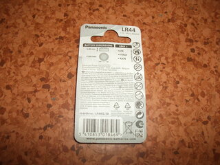 Батарейка Panasonic, LR44 (357A, G13), щелочная, 1.5 В, блистер, 2 шт, 7478 - фото 2 от пользователя