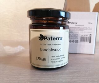 Свеча декоративная ароматическая, в стакане, Sandalwood, 120 гр., 401-293 - фото 3 от пользователя