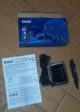 Гирлянда садовая Uniel, Milkyway USL-S-122/PT5000, на солнечной батарее, подвесной, пластик - фото 1 от пользователя