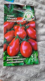 Семена Томат, Грушка консервная, цветная упаковка, Седек - фото 2 от пользователя