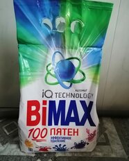 Стиральный порошок BiMAX, 3 кг, автомат, для белого белья, 100 пятен - фото 6 от пользователя