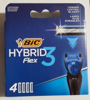 Сменные кассеты для бритв Bic, Flex 3 hibrid, для мужчин, 4 шт, 948274 - фото 1 от пользователя