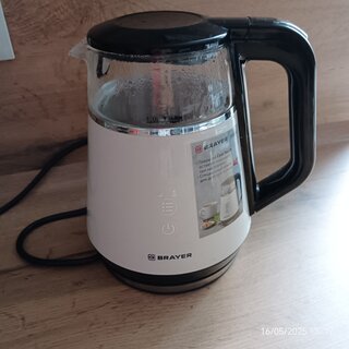 Чайник электрический BRAYER, BR1084, 1 л, 1100 Вт, скрытый нагревательный элемент, стекло - фото 5 от пользователя