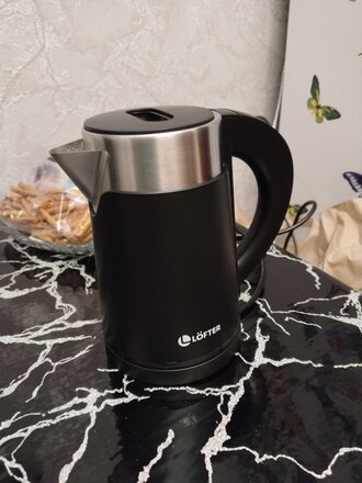 Чайник электрический Lofter, GMB-225, 0.8 л, скрытый нагревательный элемент, 800 Вт, скрытый нагревательный элемент, нержавеющая сталь - фото 3 от пользователя