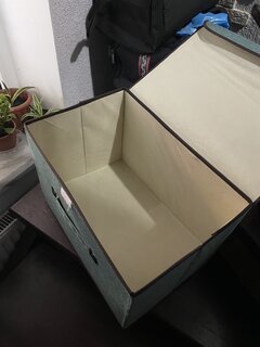 Кофр для хранения, с крышкой, 46х30х30 см, нетканое полотно, с ручкой, зеленый, Y4-7829 - фото 8 от пользователя