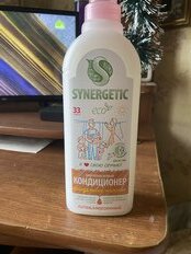 Кондиционер для белья Synergetic, 1 л, Миндальное молочко, концентрат - фото 6 от пользователя