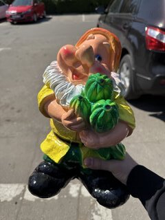 Фигурка садовая Гном с кабачками, 24х36 см, гипс, 235, в ассортименте - фото 8 от пользователя