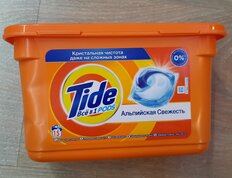 Капсулы для стирки Tide, Все в 1 Pods Альпийская свежесть, 15 шт, капсула 25.2 г - фото 6 от пользователя