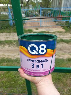 Грунт-эмаль Formula Q8, по ржавчине, алкидная, зеленая, 1.9 кг - фото 1 от пользователя