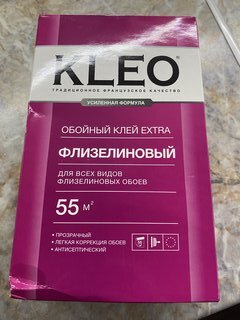 Клей для флизелиновых обоев, Kleo, Extra, 55 кв.м., 380 г, 030 EXTRA 55 - фото 1 от пользователя