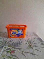 Капсулы для стирки Tide, Все в 1 Pods Color, для цветного белья, 12 шт, капсула 22.8 г - фото 2 от пользователя