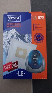 Мешок для пылесоса Vesta filter, LG 02 S, синтетический, 5 шт - фото 6 от пользователя