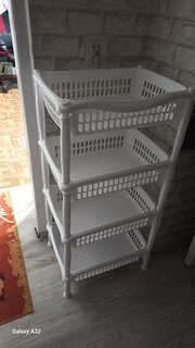 Полка для овощей, пластик, 4 секции, 44х32х85 см, в ассортименте, Dunya Plastik, 04204 - фото 2 от пользователя