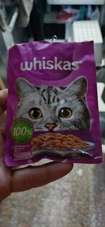 Корм для животных Whiskas, 75 г, для взрослых кошек 1+, рагу, треска/лосось, пауч, G8479 - фото 4 от пользователя