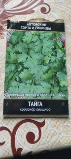Семена Кинза, Тайга, 3 г, овощные, цветная упаковка, Поиск - фото 5 от пользователя