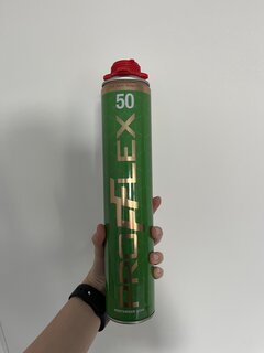 Пена монтажная Profflex, PRO Green 50, профессиональная, 50 л, 750 мл, 770 г, летняя, 70091 - фото 1 от пользователя