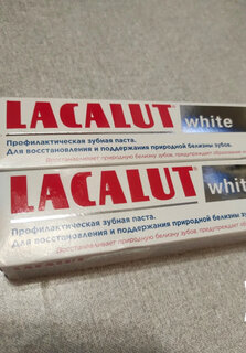 Зубная паста Lacalut, White, 75 мл - фото 4 от пользователя