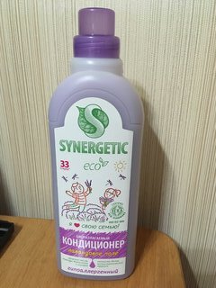 Кондиционер для белья Synergetic, 1 л, Лавандовое поле, концентрат - фото 4 от пользователя