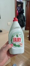 Средство для мытья посуды Fairy, Нежные руки Чайное дерево и мята, 450 мл - фото 3 от пользователя