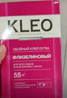 Клей для флизелиновых обоев, Kleo, Extra, 55 кв.м., 380 г, 030 EXTRA 55 - фото 2 от пользователя