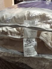 Одеяло 2-спальное, 172х205 см, Верблюжья шерсть, 400 г/м2, зимнее, чехол микрофибра, кант - фото 8 от пользователя
