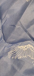 Одеяло 2-спальное, 172х205 см, Лебяжий пух, волокно полиэфирное, 100 г/м2, облегченное, чехол 100% полиэстер, кант, Майская ночь, синее - фото 3 от пользователя
