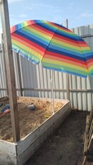 Зонт пляжный 200 см, с наклоном, 8 спиц, металл, Разноцветные полоски, LG08 - фото 6 от пользователя