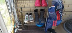 Полка для обуви, металл, 4 секции, 66х28х70 см, разборная, серая, Nika, ЭТ1/С - фото 5 от пользователя