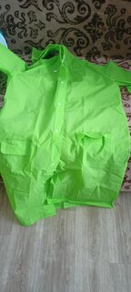 Дождевик плащ 80х115 см, с капюшоном, кнопки, ЭВА, T2022-891 - фото 4 от пользователя