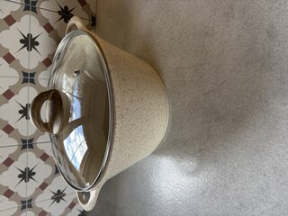 Кастрюля алюминий, антипригарное покрытие, 5 л, с крышкой, крышка стекло, Гурман, Estima, ГМк503 ЭБИ, бежевая, индукция - фото 4 от пользователя