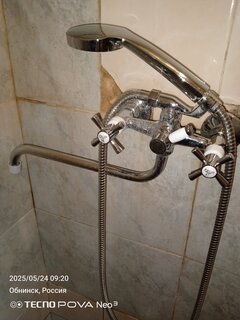Смеситель для ванны, Frud, с кран-буксой, белый, R22118-7 - фото 8 от пользователя