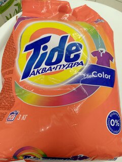 Стиральный порошок Tide, 3 кг, автомат, для цветного белья, Color - фото 4 от пользователя