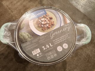 Кастрюля нержавеющая сталь, 3.4 л, с крышкой, крышка стекло, силиконовые ручки мятные, Daniks, Гринери, SD-23-20-2, индукция - фото 8 от пользователя