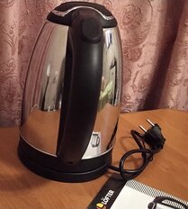 Чайник электрический Lofter, D02, глянец, 1.8 л, 1500 Вт, скрытый нагревательный элемент, металл - фото 9 от пользователя