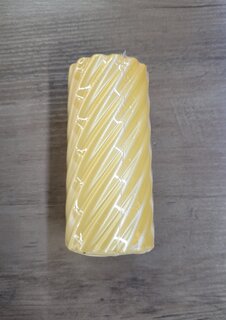 Свеча декоративная, 10х5 см, столбик, шампань, Виток, лакированная, 501725 - фото 1 от пользователя