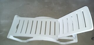 Шезлонг пляжный лежак пластик, 187х65х30 см, 120 кг, 5 положений спинки, белый, ADRIANOPLAST, Adriano Classic, Р6001БЕЛ - фото 1 от пользователя