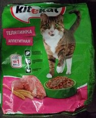 Корм для животных Kitekat, 350 г, для взрослых кошек, сухой, аппетитная телятинка, пакет, 10132145 - фото 8 от пользователя