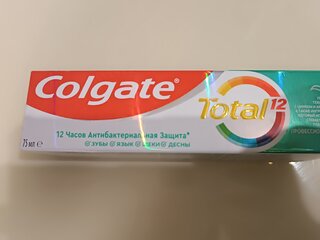 Зубная паста Colgate, Total 12, 75 мл, профессиональная чистка гель, CN05045A - фото 8 от пользователя