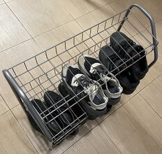 Полка для обуви, металл, 4 секции, 66х28х70 см, разборная, серая, Nika, ЭТ1/С - фото 6 от пользователя