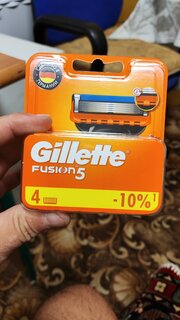 Сменные кассеты для бритв Gillette, Fusion, для мужчин, 4 шт, 81372251 - фото 8 от пользователя